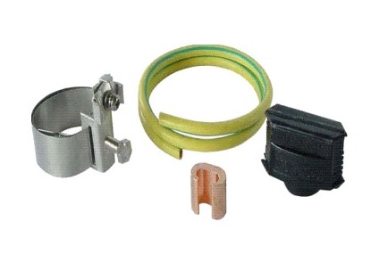 Stainless Steel Coaxial Cable Grounding Kit For Antenna Feeder System